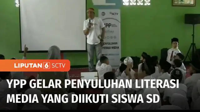 Menghadapi perkembangan media informasi, YPP SCTV-Indosiar menggelar kegiatan penyuluhan literasi media yang diikuti ratusan siswa SD. Penyuluhan ini sangat berguna bagi siswa agar bijak dalam memanfaatkan media informasi yang ada.