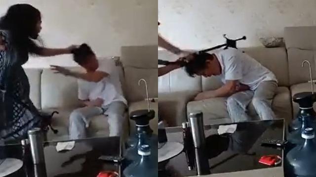 Video Istri Aniaya Suami Stroke