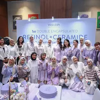 Peluncuran rangkaian produk Wardah 1% Microcapsule Retinol &amp; 3% Ceramide. (c) Wardah