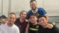 Momen Rizky Billar futsal bareng Rizki dan Ridho DA yang curi perhatian. (Sumber: Instagram/da2_ridho)