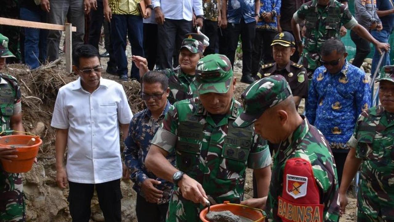 Kodam XIII/Palaka Wira Resmikan Pembangunan Jembatan Garuda di Nambaru: Dorong Ekonomi Lokal