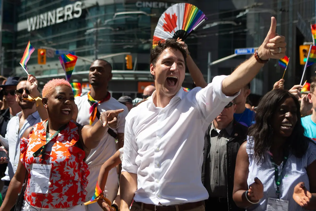PM Kanada Justin Trudeau Ikuti Pawai LGBT di Toronto