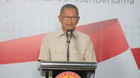 Juru Bicara Pemerintah Untuk Penanganan Virus Corona atau Covid 19, Achmad Yurianto dalam konferensi pers Gugus Tugas Percepatan Penanganan COVID-19 di Graha BNPB di Jakarta, Senin (23/3/2020). (Dok Badan Nasional Penanggulangan Bencana/BNPB)