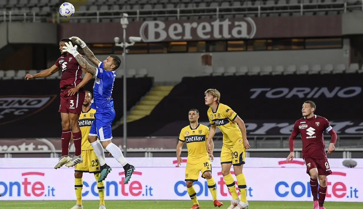 Parma yang saat ini bertengger di peringkat 19, secara matematis dengan empat laga tersisa sudah tak bisa meloloskan diri dan harus menyusul Crotone terdegradasi dari Serie A. (Fabio Ferrari/LaPresse via AP)