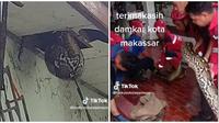 Bikin Geger, Penemuan Ular Raksasa 6 Meter di Plafon Rumah Ini Viral (sumber: TikTok/rovkyoctorasamson)