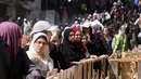 Sebelumnya, diberitakan bahwa pendistribusian bantuan kemanusiaan di Jalur Gaza terus memakan korban jiwa. (BASHAR TALEB/AFP)
