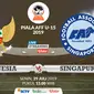 Piala AFF U-15 2019: Indonesia vs Singapura. (Bola.com/Dody Iryawan)