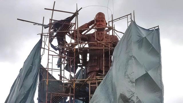 Tak Lagi Tembem, Ini Wajah Baru Patung Bung Karno di Banyuasin Karya Seniman Jateng