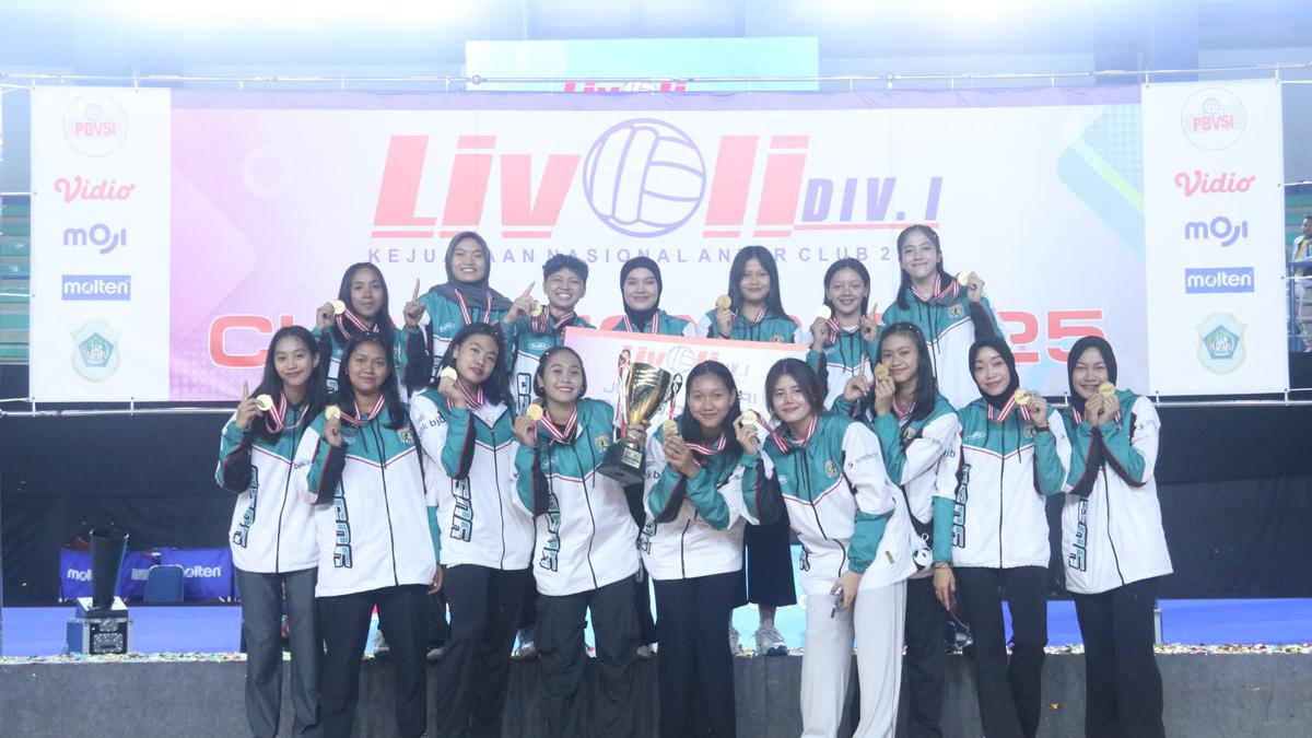 Tim Putri Yuso Yogyakarta Juara Livoli Divisi I 2025 Usai Usai Gebuk Vita Solo