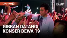Nonton Dewa 19, Gibran Rakabuming Minta Jaga Kerukunan