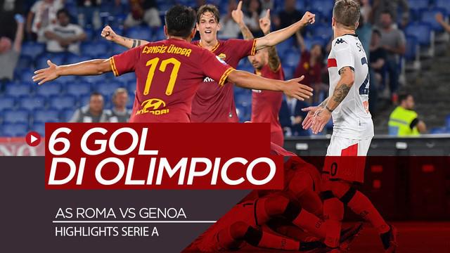 Berita Video Highlights Liga Italia, AS Roma Ditahan Imbang Genoa 3-3