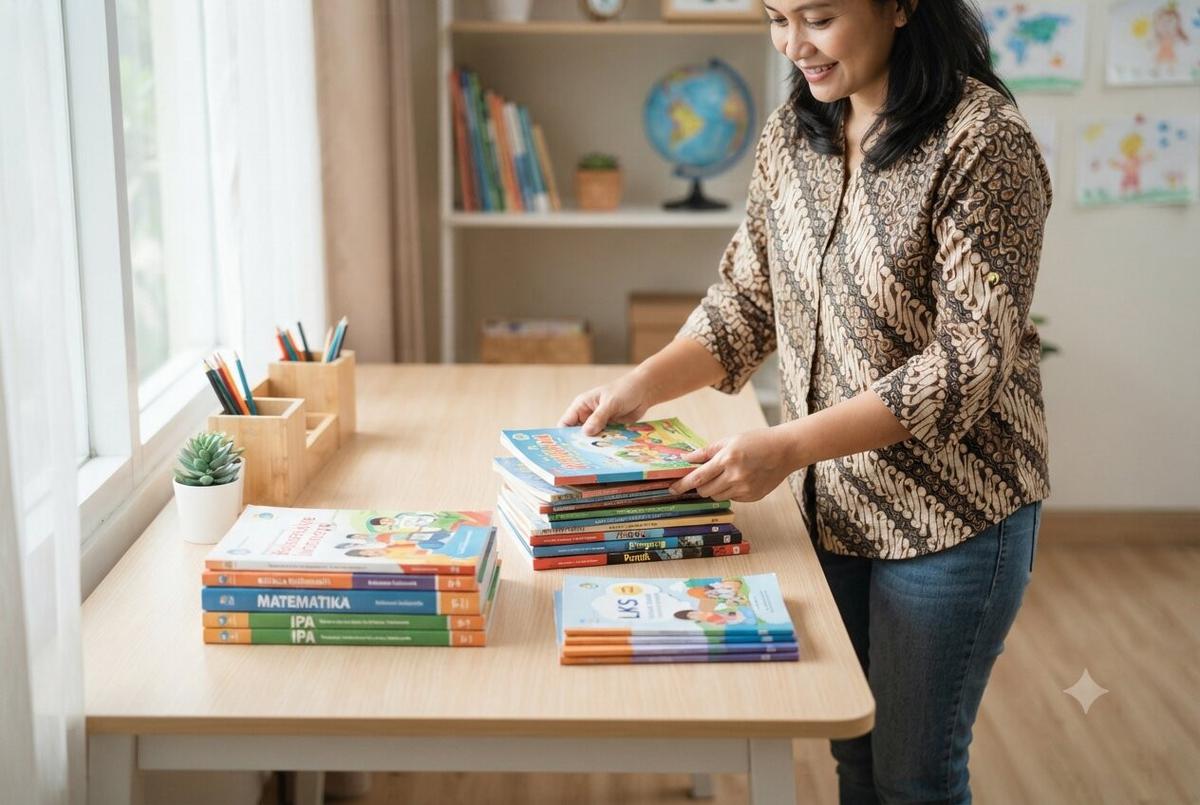 Cara Menata Buku di Meja Belajar Anak agar Menarik dan Rapi