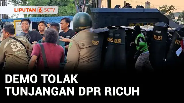 VIDEO: Demo Tolak Tunjangan DPR di Medan Ricuh, Massa Lempari Polisi Dibalas Gas Air Mata