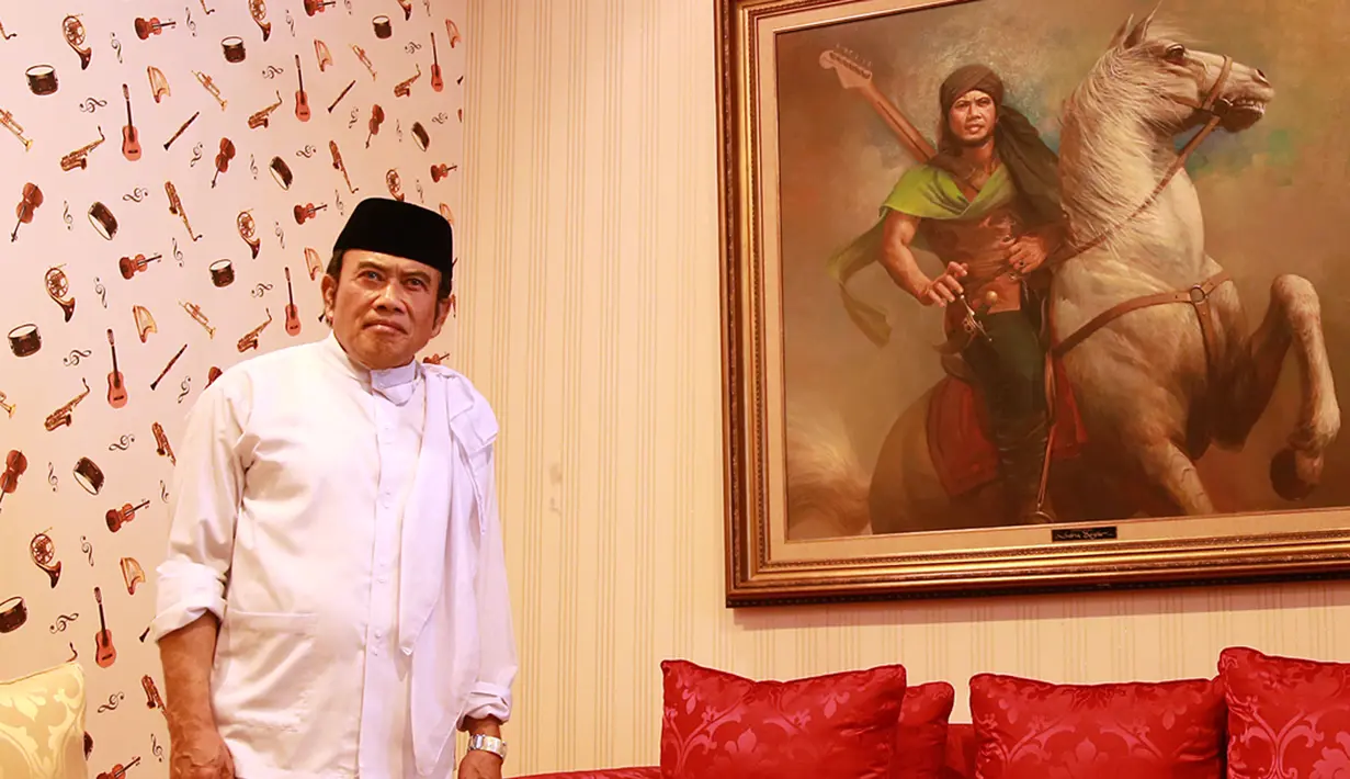 Rhoma mengaku sejalan dengan Haji Lulung. Namun, ia masih enggan untuk mendampingi, karena masih banyak yang harus dipertimbangkan. (Deki Prayoga/Bintang.com)