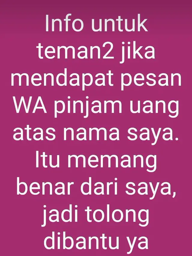 6 Status WhatsApp Pinjam Uang Ini Bikin Senyum Tipis