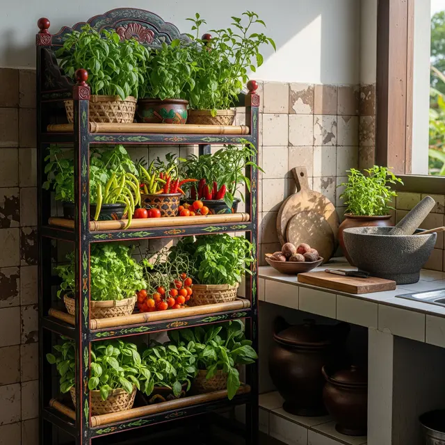 Konsep Kitchen Garden di Rumah Mungil Modern