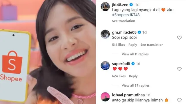 Ini Profil 4 Member JKT48 yang Bintangi Iklan Shopee 11.11 Big Sale