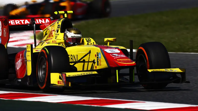 Pembalap Pertamina Campos Racing Sean Gelael (GP2 Media Service)