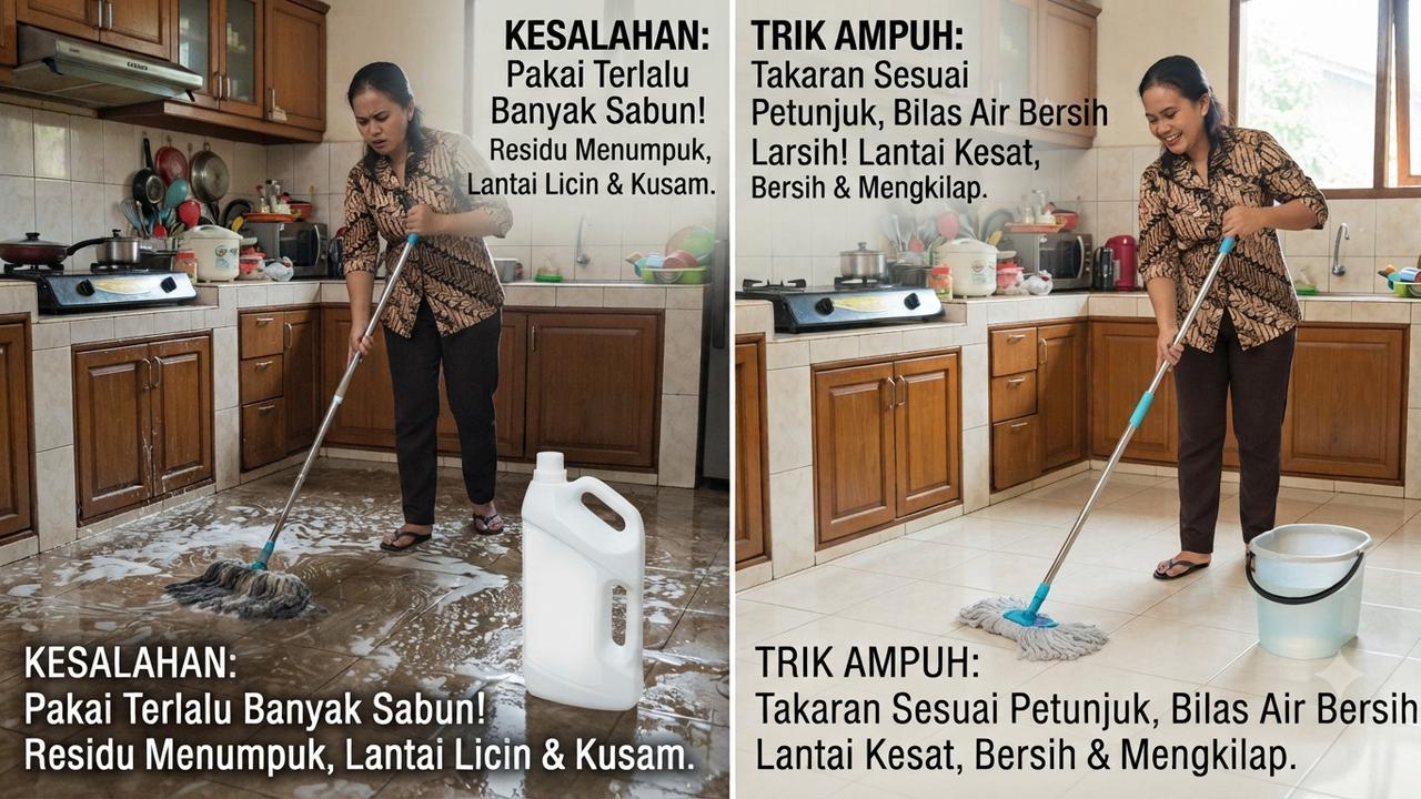 Memakai Terlalu Banyak Sabun Cuci