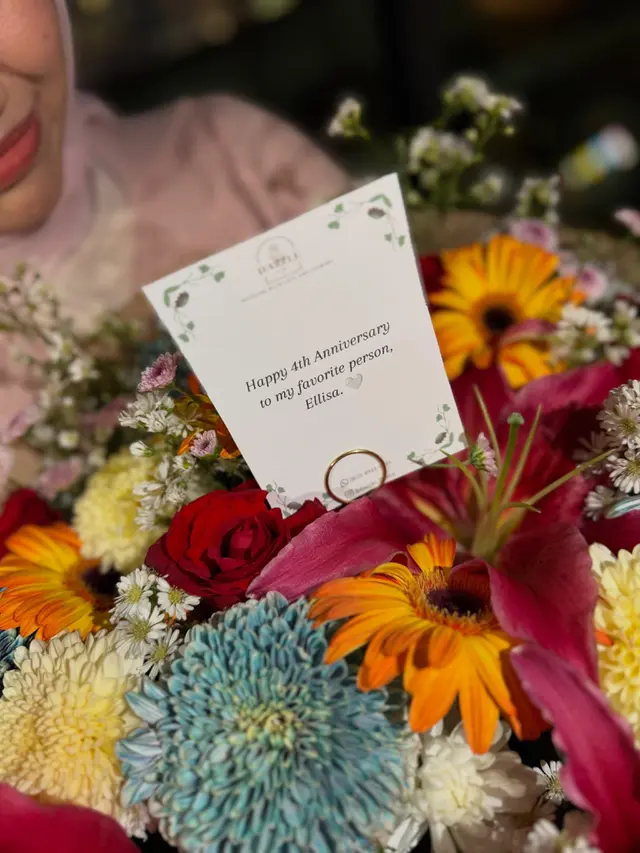 Nabila Ellisa dan Ilyas Bachtiar rayakan empat tahun pernikahan (credit: instagram.com/nabilaellisa)