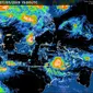 Bibit siklon tropis terpantau berada di Laut Banda sebelah selatan Maluku. (Foto: BMKG)
