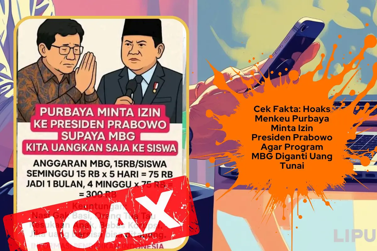 Cek fakta Menkeu Purbaya minta program MBG diganti uang tunai