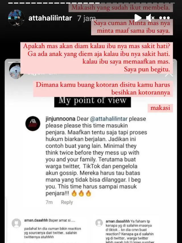 Unggahan Atta Halilintar. (Foto: Instagram @attahalilintar)