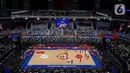 Indonesia dipercaya oleh FIBA untuk menjadi tuan rumah Piala Dunia Basket 2023 yang digelar di Indonesia Arena, Kompleks Gelora Bung Karno, Jakarta pada 25 Agustus sampai 3 September 2023. (Liputan6.com/Helmi Fithriansyah)