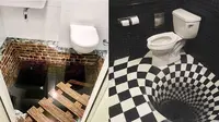 Lantai kamar mandi 3D (Sumber: Instagram/awreceh,id/homesweethell)
