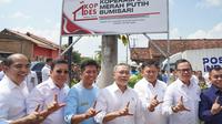 Kepala Badan Pangan Nasional (Bapanas) Arief Prasetyo Adi bersama Menko Bidang Pangan Zulkifli Hasan saat menghadiri acara Peluncuran dan Dialog Koperasi Desa/Kelurahan Merah Putih di Pesawaran, Provinsi Lampung. (Istimewa)