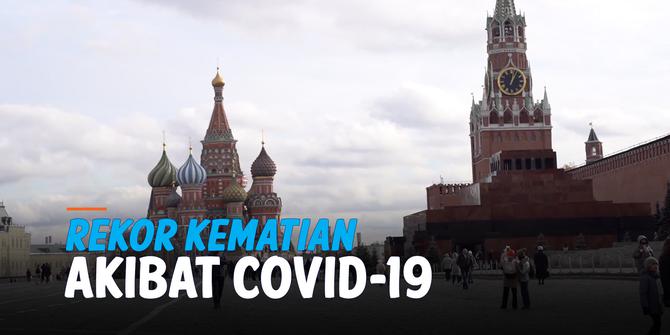 VIDEO: Terus Naik, Rusia Catat Rekor Angka Kematian Harian Akibat Covid-19