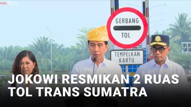 Jokowi Resmikan Jalan Tol Seksi Tebing Tinggi-Indrapura dan Indrapura-Limapuluh
