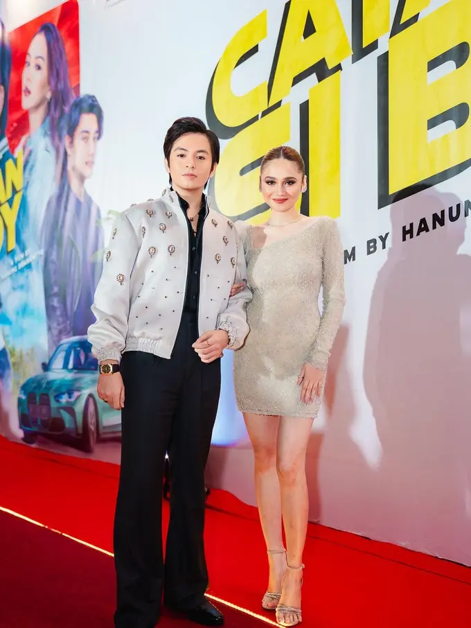 Pesona Bad Boy Angga Yunanda yang Terlihat Serasi dengan Syifa Hadju di Gala Premiere Catatan Si Boy