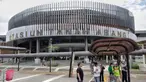 Tampilan luar Stasiun Tanah Abang, Jakarta, Rabu (2/7/2025). (Liputan6.com/Angga Yuniar)