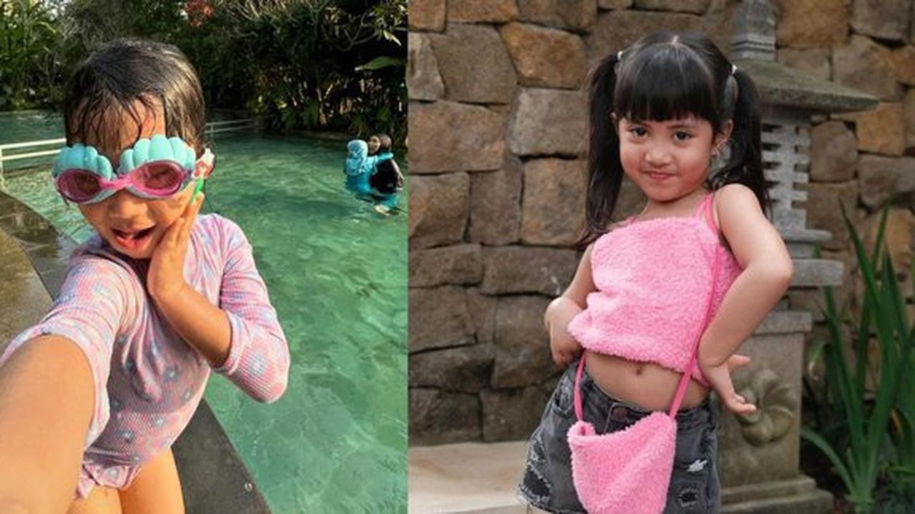 8 Potret Gemas Chava Tampil Serba Pink, Posennya Mirip Rachel Vennya