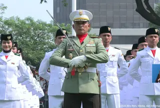 Kolonel Inf Didin Nasruddin Darsono komandan upacara hari lahir Pancasila. (istimewa)