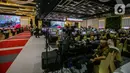 Media Center dalam Konferensi Tingkat Tinggi (KTT) ke-43 ASEAN diliput oleh 2.500 orang wartawan, hampir 1.800 orang di antaranya adalah wartawan asing. (Liputan6.com/Faizal Fanani)