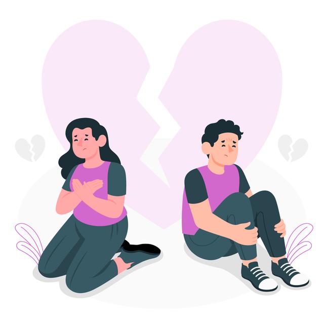 Ilustrasi kekasih pergi