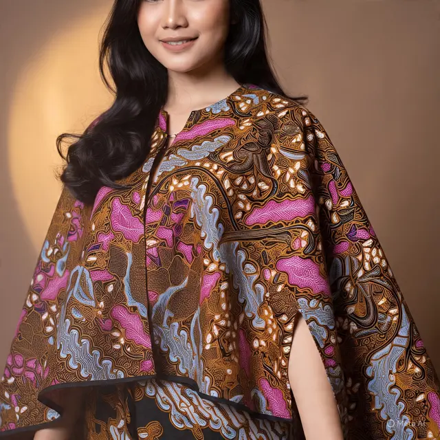 Model Batik Wanita Cape