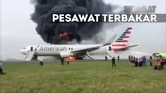 Sebanyak 7 penumpang dan satu pramugari menderita luka ringan dan telah dibawa ke rumah sakit.