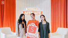 (Tengah) Beauty content creator, Tasya Farasya dalam acara Media Gathering Kulik Cerita Seru di Balik Shopee Affiliate Program di Pakuwon Tower, Jakarta Selatan, Jumat (11/5/2023).