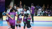 Sementara pemain JPE, Nurlaili mengakui bersyukur atas kemenangan hari ini. Ia bertekad untuk mempersembahkan juara lagi untuk Pertamina. (Dok. PBVSI)