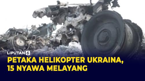 VIDEO: Hancur! Helikopter Ukraina Ditembak Jatuh Tewaskan 15 Tentara