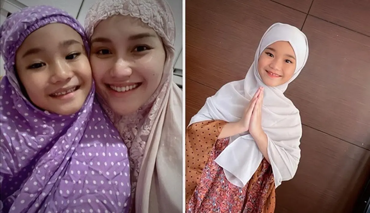 <p>Bilqis Anak Ayu Ting Ting Pakai Hijab (Sumber: Instagram/ayutingting92)</p>