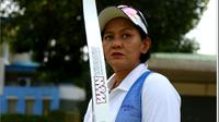 Nurfitriyana Saiman, pemanah yang ikut andil dalam raihan medali perak Olimpiade 1988 Seoul. (Liputan6.com/Waliyadin)