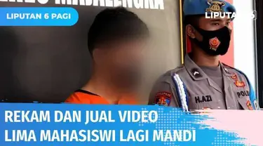 Mahasiswa semester akhir di salah satu Universitas di Majalengka, tega merekam lima rekan perempuannya yang tengah mandi saat kegiatan KKN. Bahkan pelaku pun menjual rekaman video tersebut di situs online seharga Rp 200 ribu.