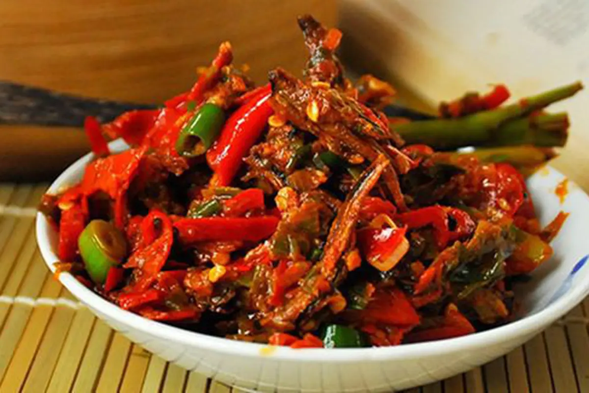 Resep teri pedas/copyright Pisang Susu