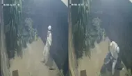 Sosok Pria Serba Putih Terekam CCTV Masuk Kantor Keuangan Pemda di Lampung