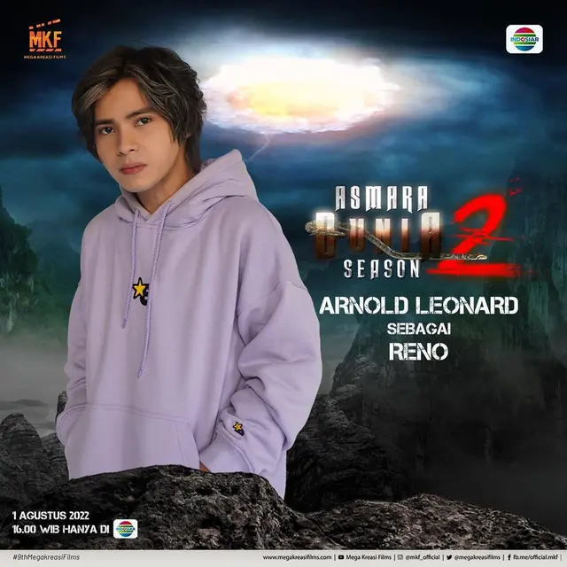 Arnold Leonard dalam Mega Series Asmara 2 Dunia Season 2 tayang di Indosiar mulai hari ini, Senin 1 Agustus 2022  (Foto: instagram @mkf_official)