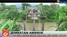  Lima pengendara dan penumpang sepeda motor menderita luka-luka.